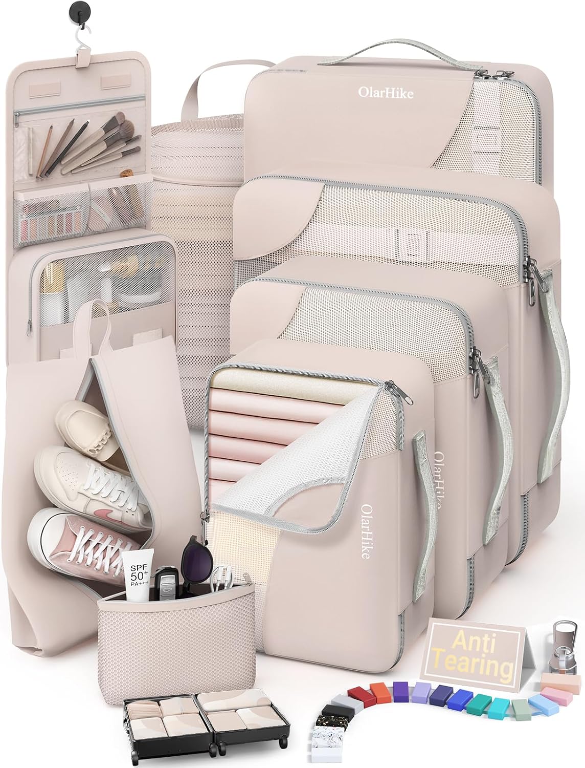 OlarHike Cream Packing Cubes