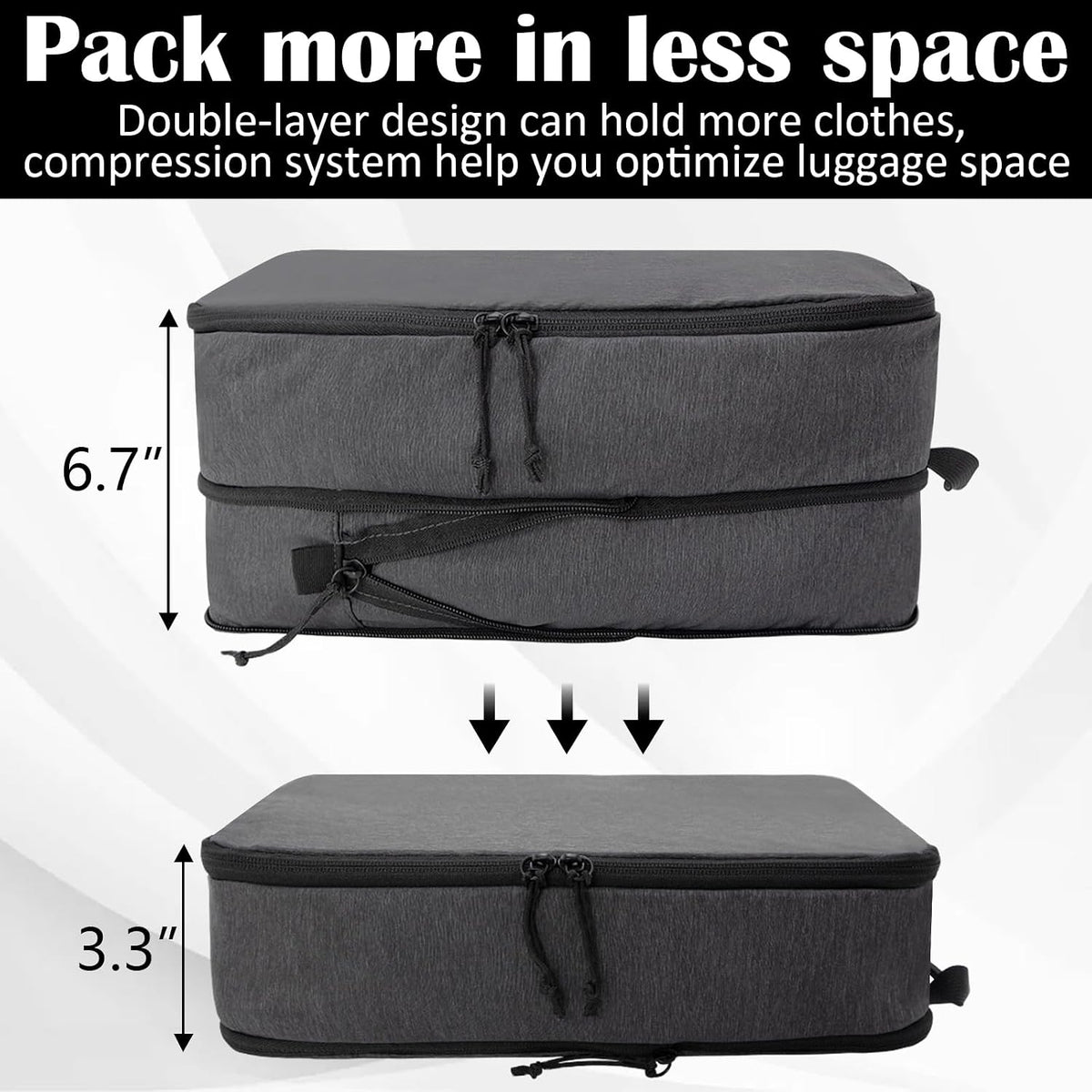 CALACH XL Compression Packing Cubes, 2-Pack
