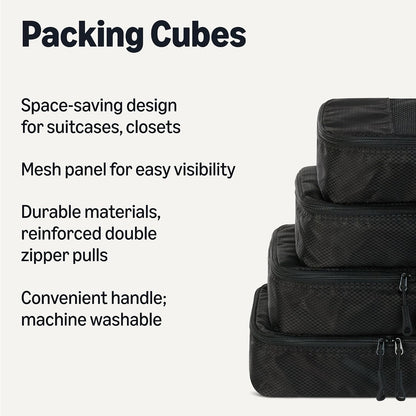 Small Packing Cubes, 4-Pack
