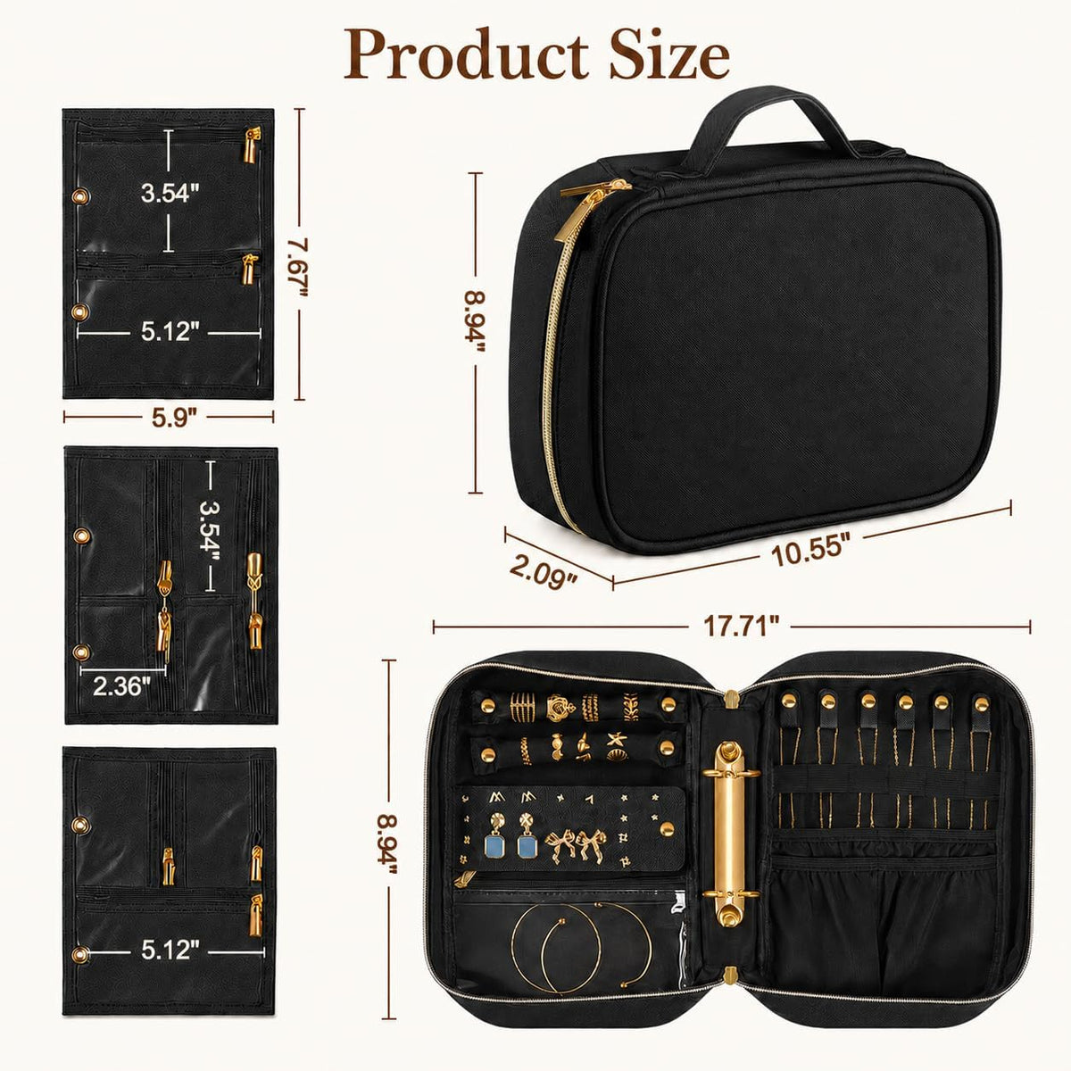Vutlue Travel Jewelry Organizer
