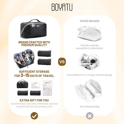 BOYATU Travel Makeup Bag