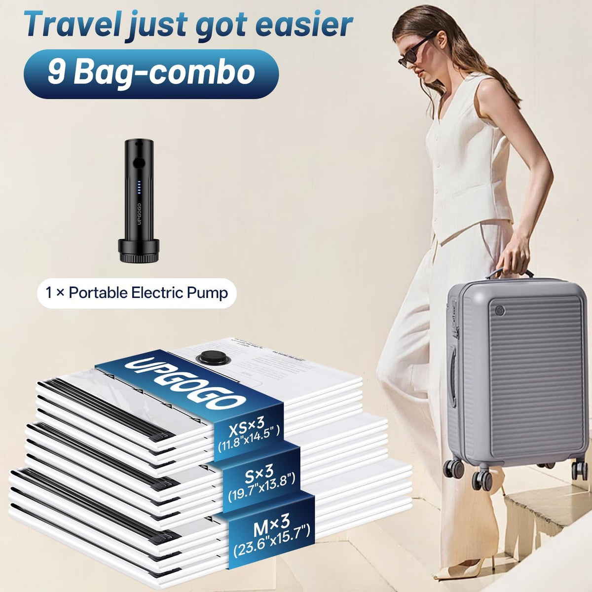 UPGOGO Travel Vacuum Bags