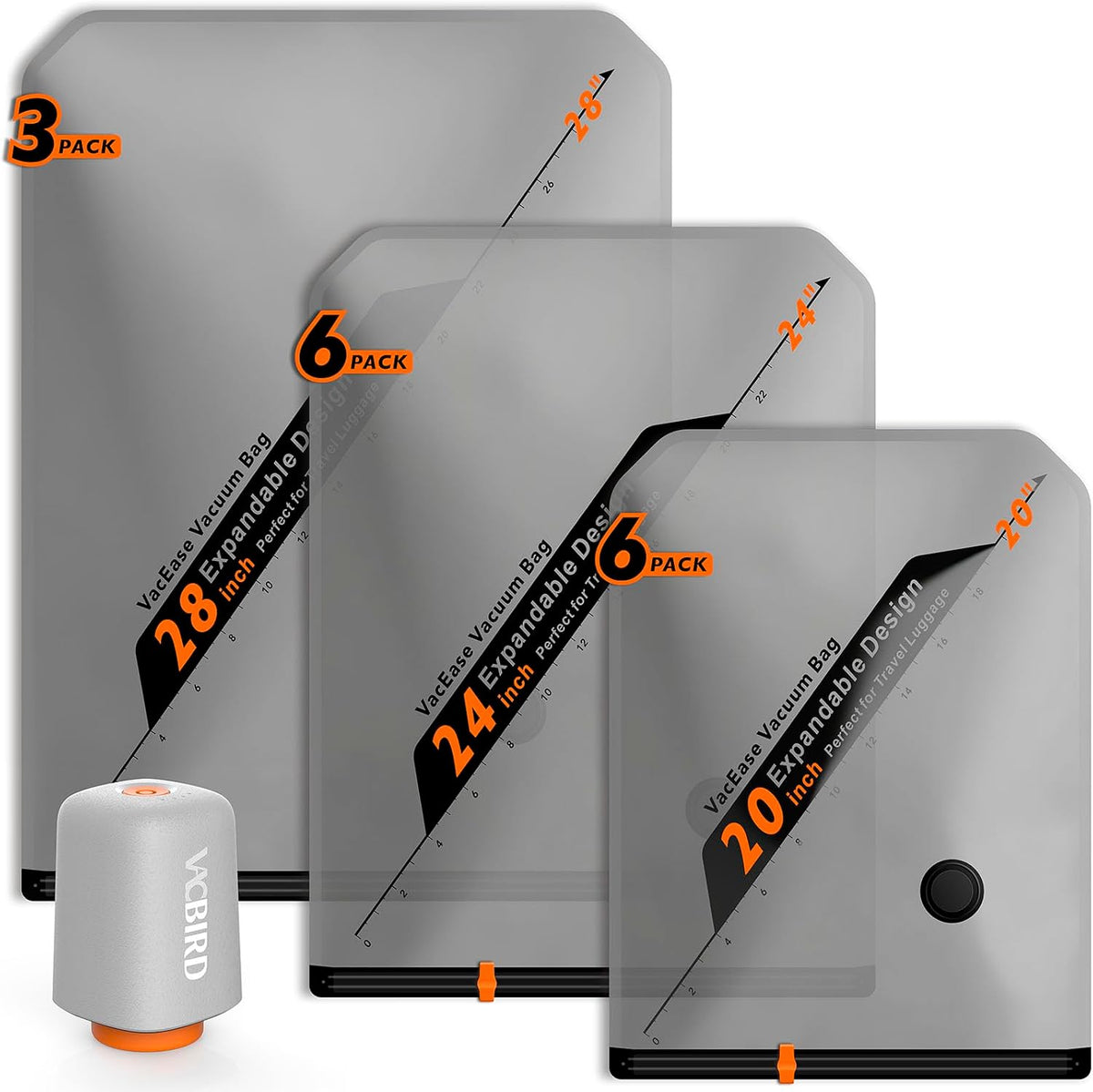 Vacbird Travel Storage Bags Set
