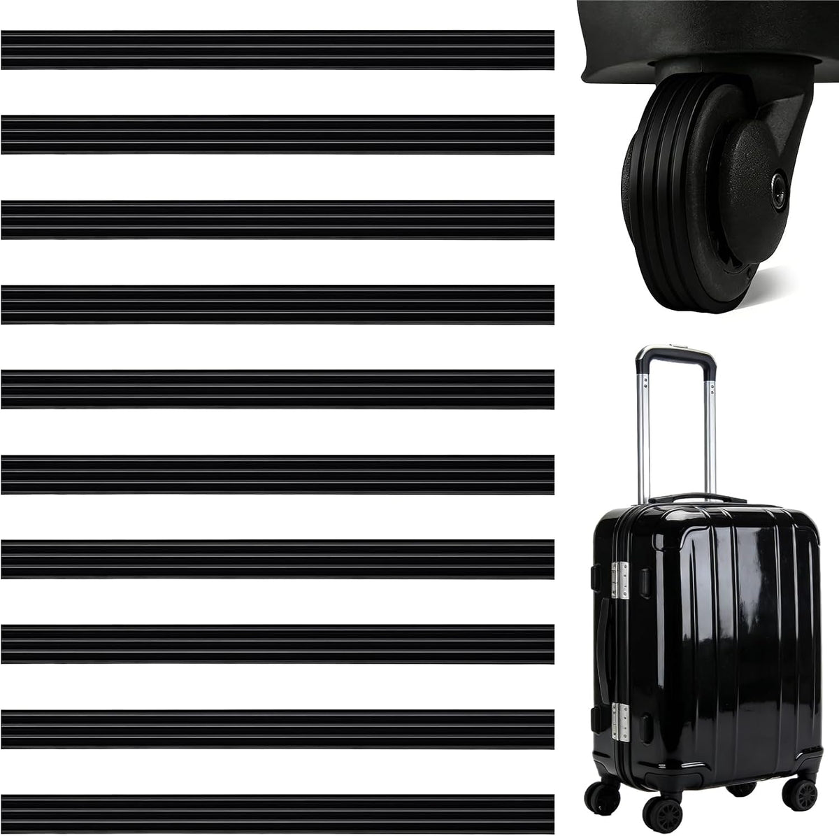 Duoxiate Silicone Luggage Wheel Covers