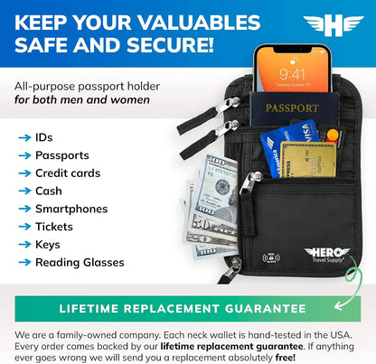 HERO Neck Wallet