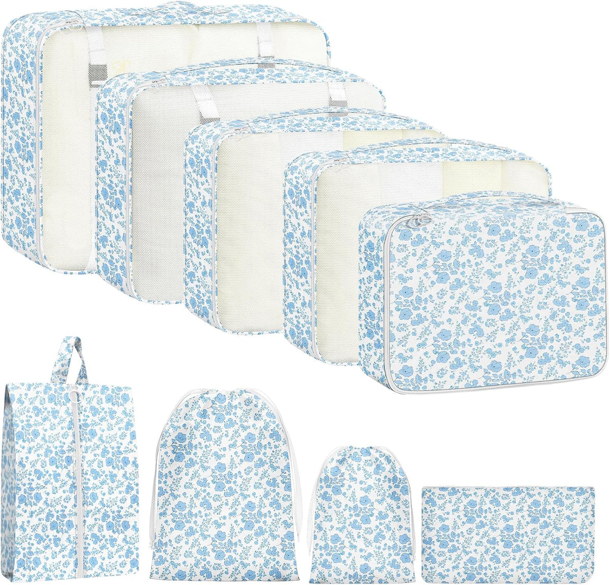 Woobolsalike Blue Packing Organizer Set