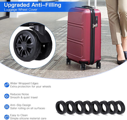 DATAENTROPYSAL Luggage Wheel Covers