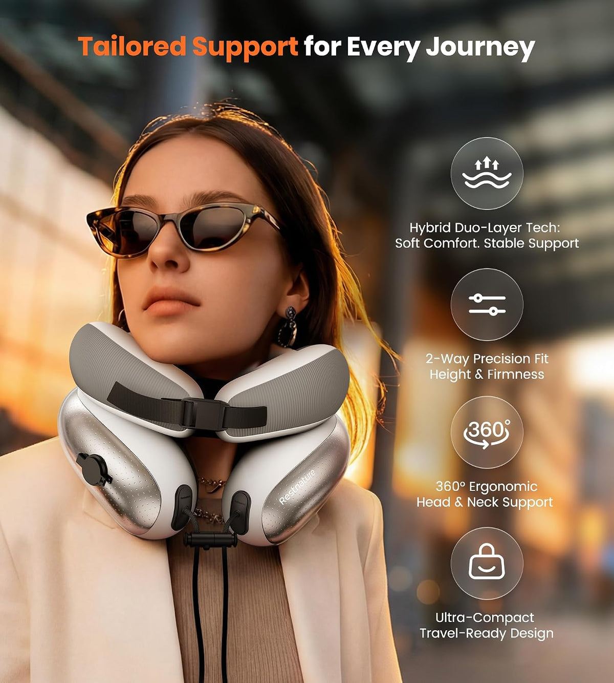 Restnature Travel Neck Pillow