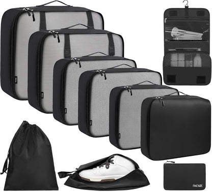 BAGAIL Packing Cube Set, Black