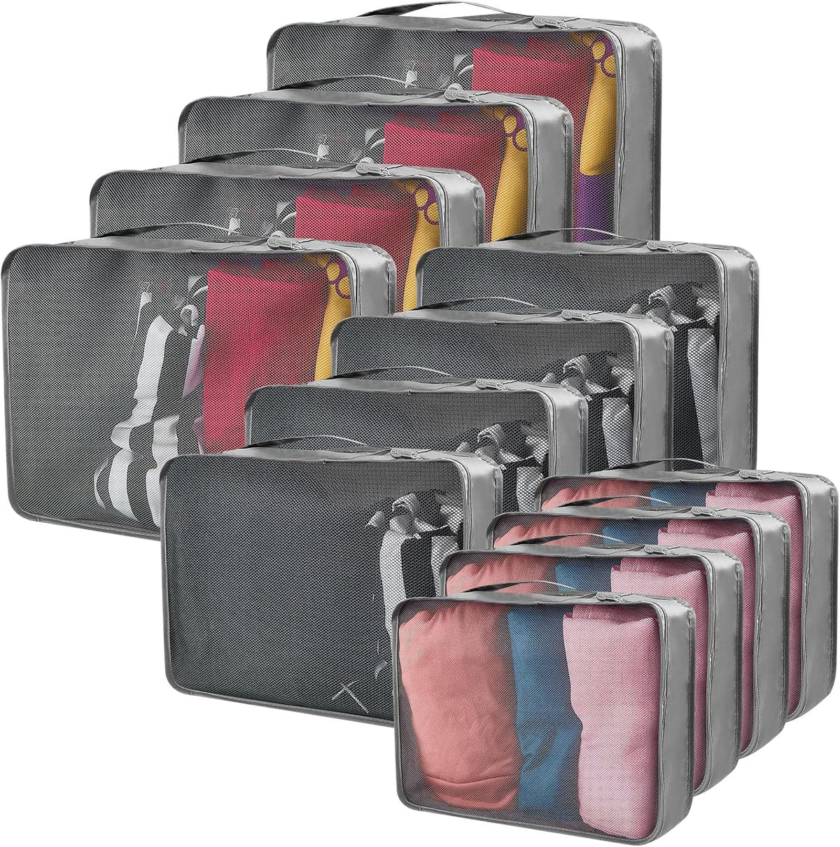 Silkfly 12-Piece Polyester Packing Cube Set