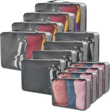 Silkfly 12-Piece Polyester Packing Cube Set